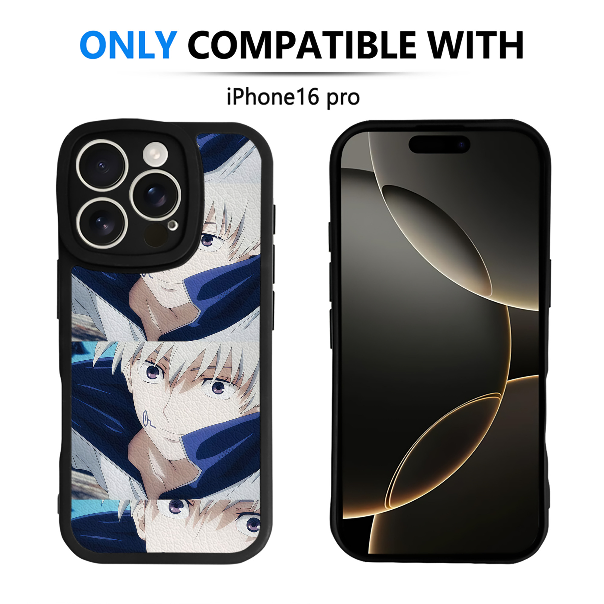 （画像用） 呪術廻戦 Jujutsu Kaisen 【iPhone 16シリーズ対応】シリコンスマホケース（レザー調） 材質：シリコン